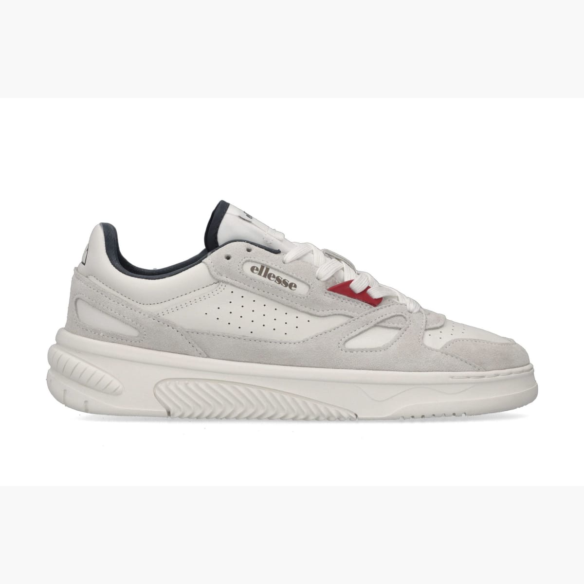 MILES LS 914 SUEDE + PU LEATHER WHITE BLU RED Ellesse urbanstyle-sneakers