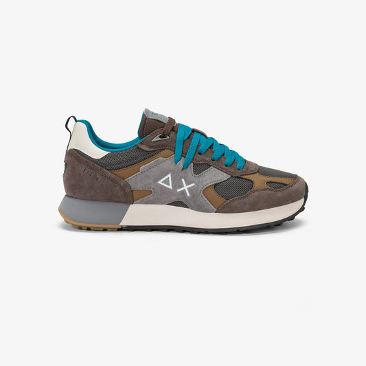 Sneaker Jaki Outdoor in suede e nylon marrone