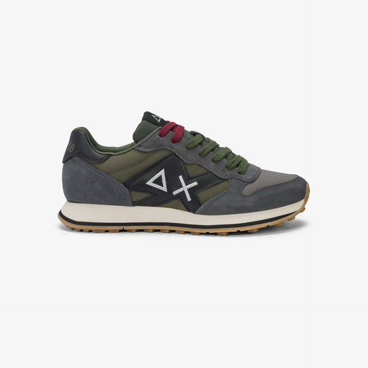 Sneaker Jaki 2.0 Bicolor in suede e nylon grigio scuro