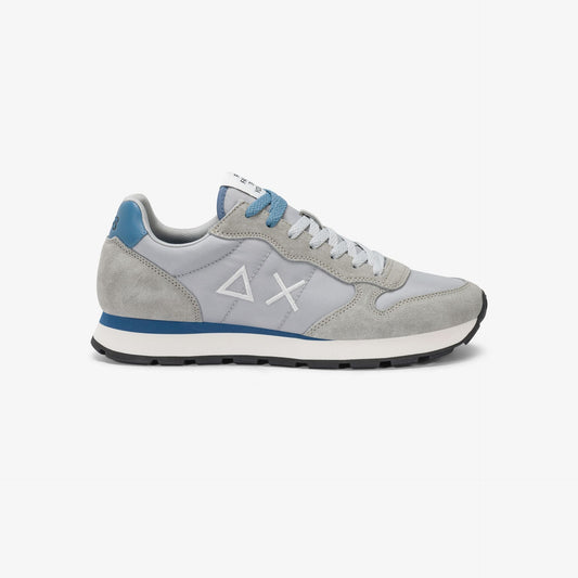Sneaker Tom in nylon e suede grigio chiaro