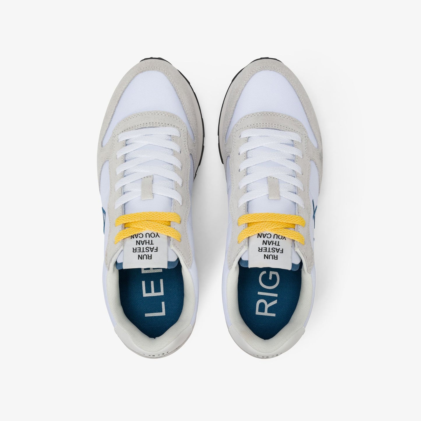 Sneaker Tom in nylon e suede bianco