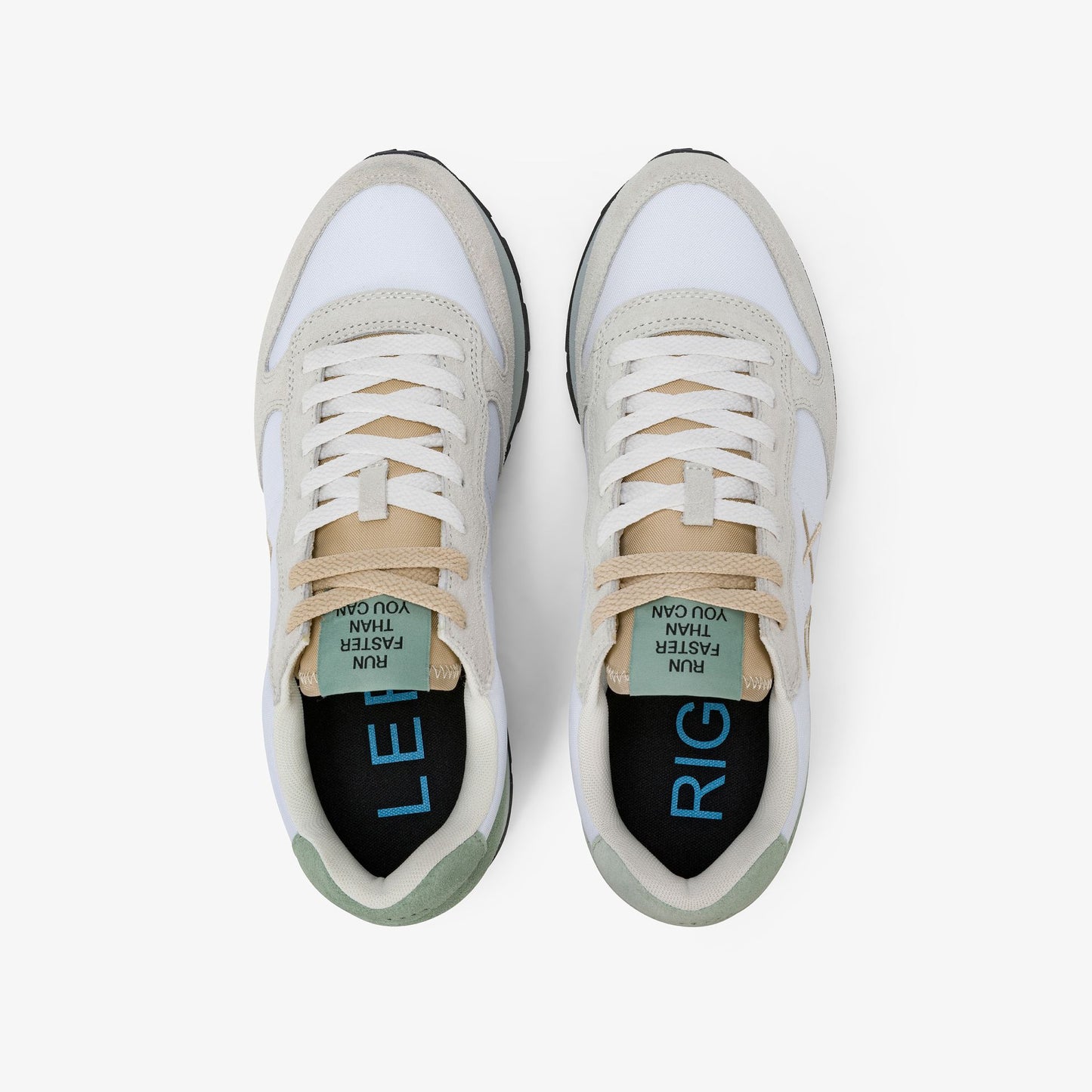 Sneaker Tom Multicolor in nylon e suede bianco