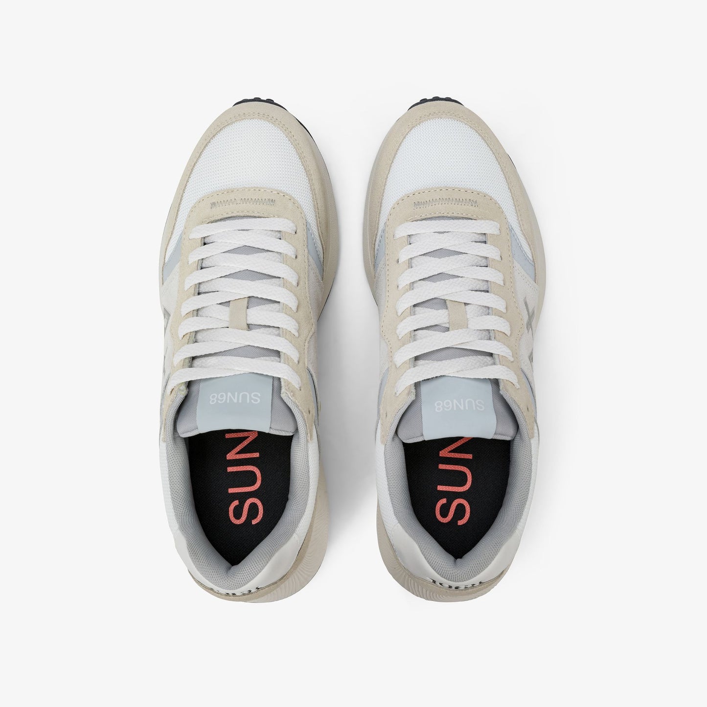 Sneaker Sun Daddy in suede e nylon bianco