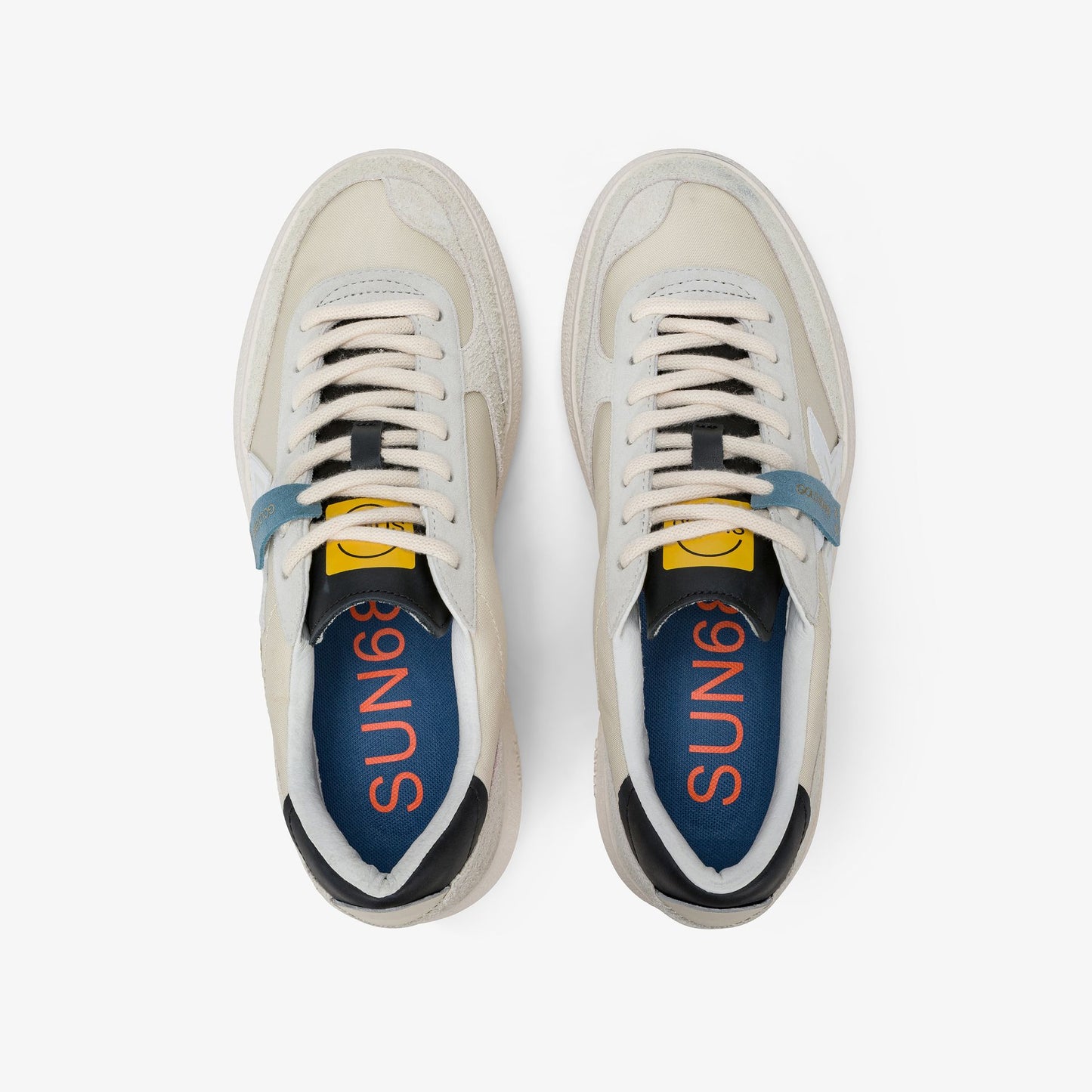 Sneaker Luis in nylon e suede bianco