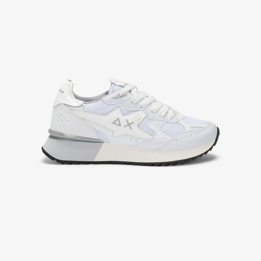 Sneaker Stargirl Silver in mesh bianco