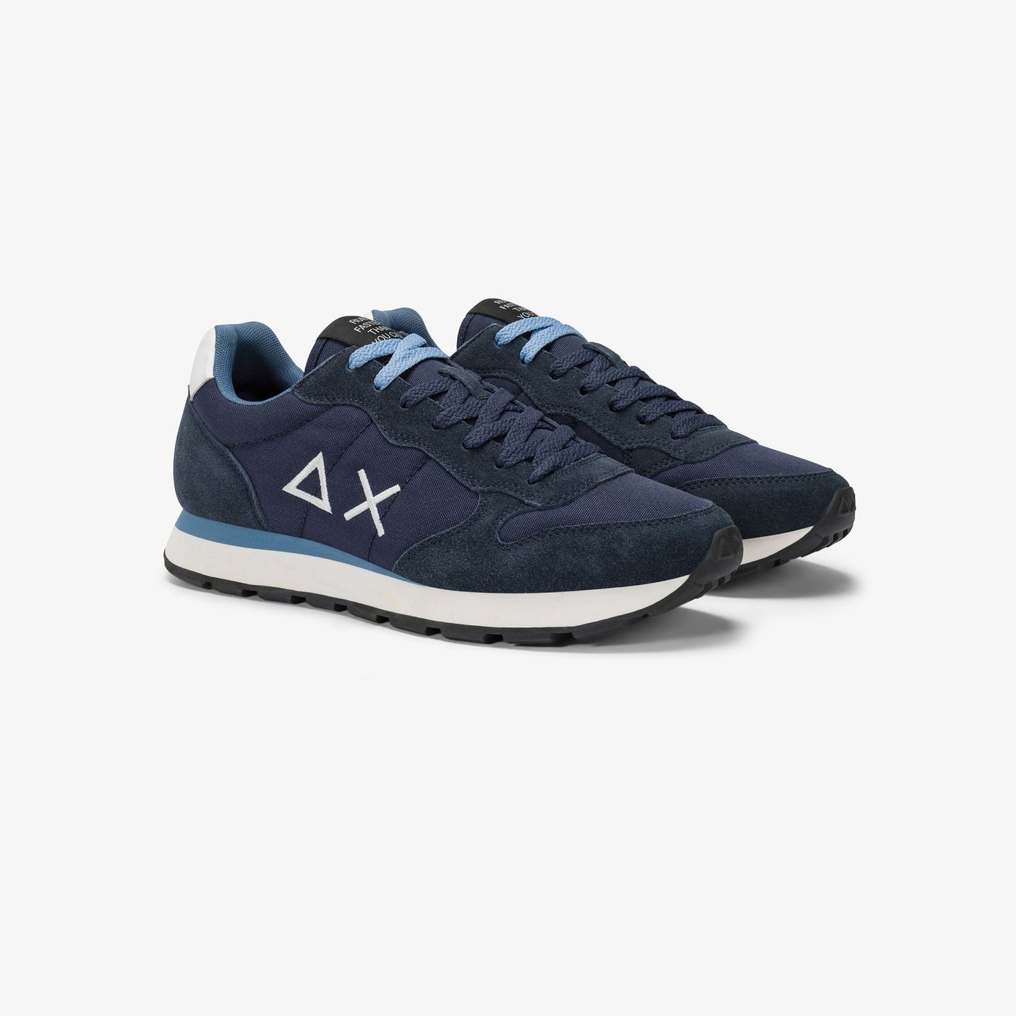 Sneaker Tom in nylon e suede navy blue