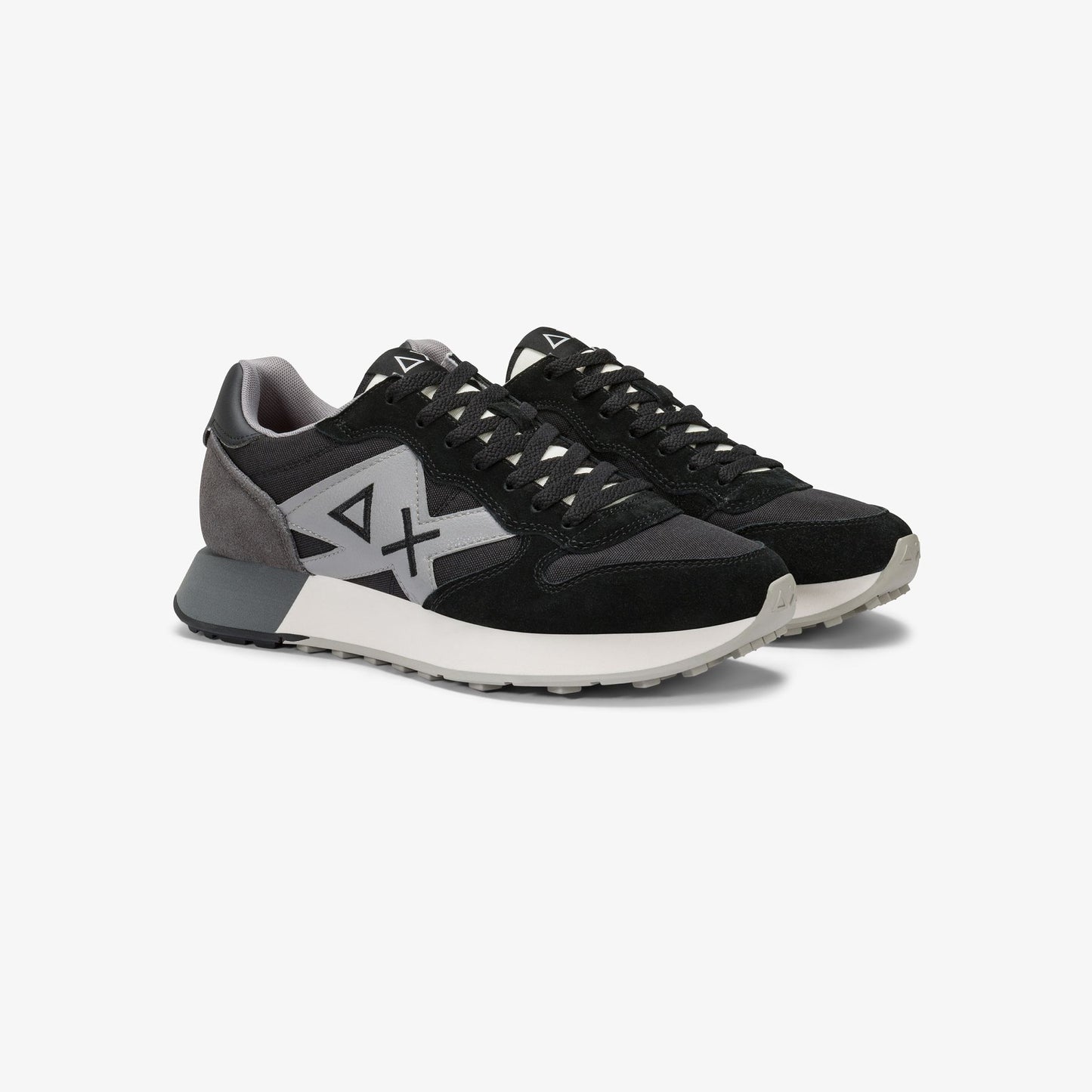 Sneaker Jaki Solid in nylon e suede nero