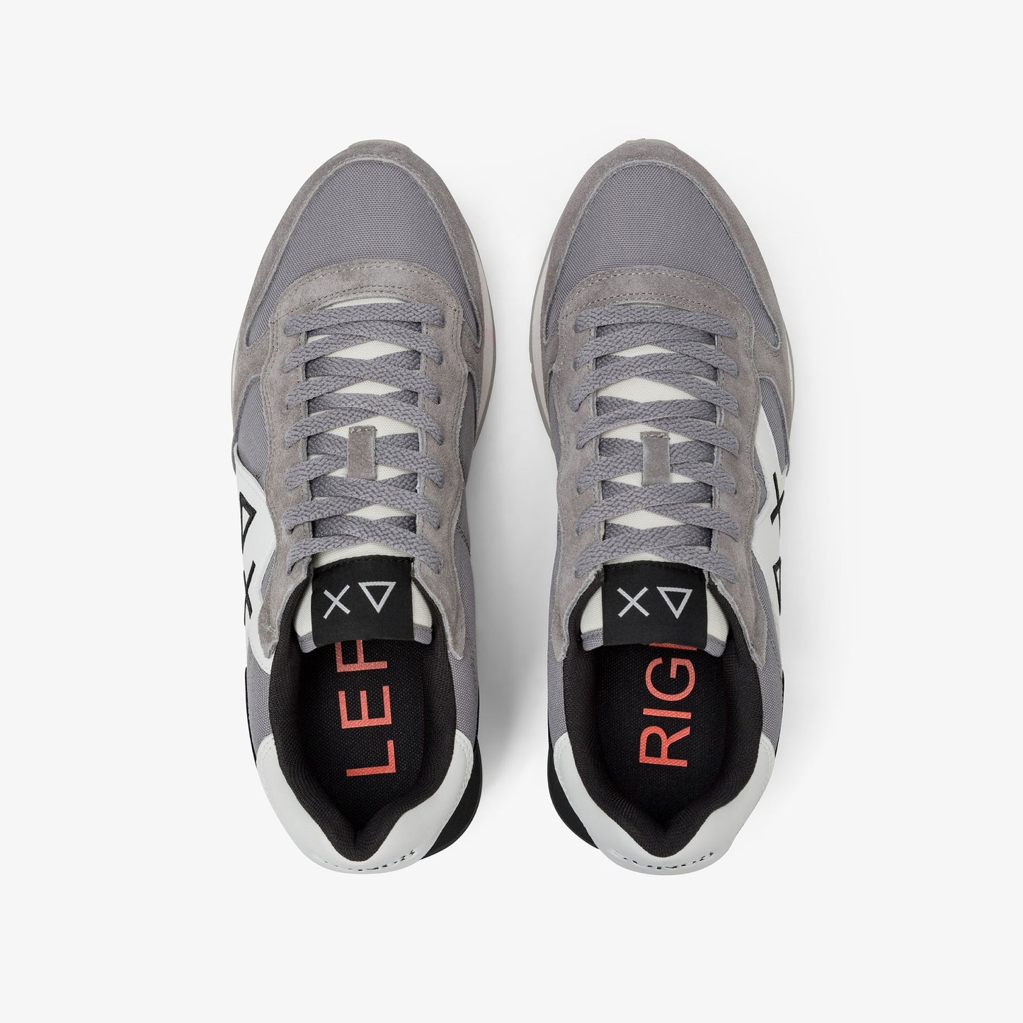 Sneaker Jaki Solid in nylon e suede grigio medio