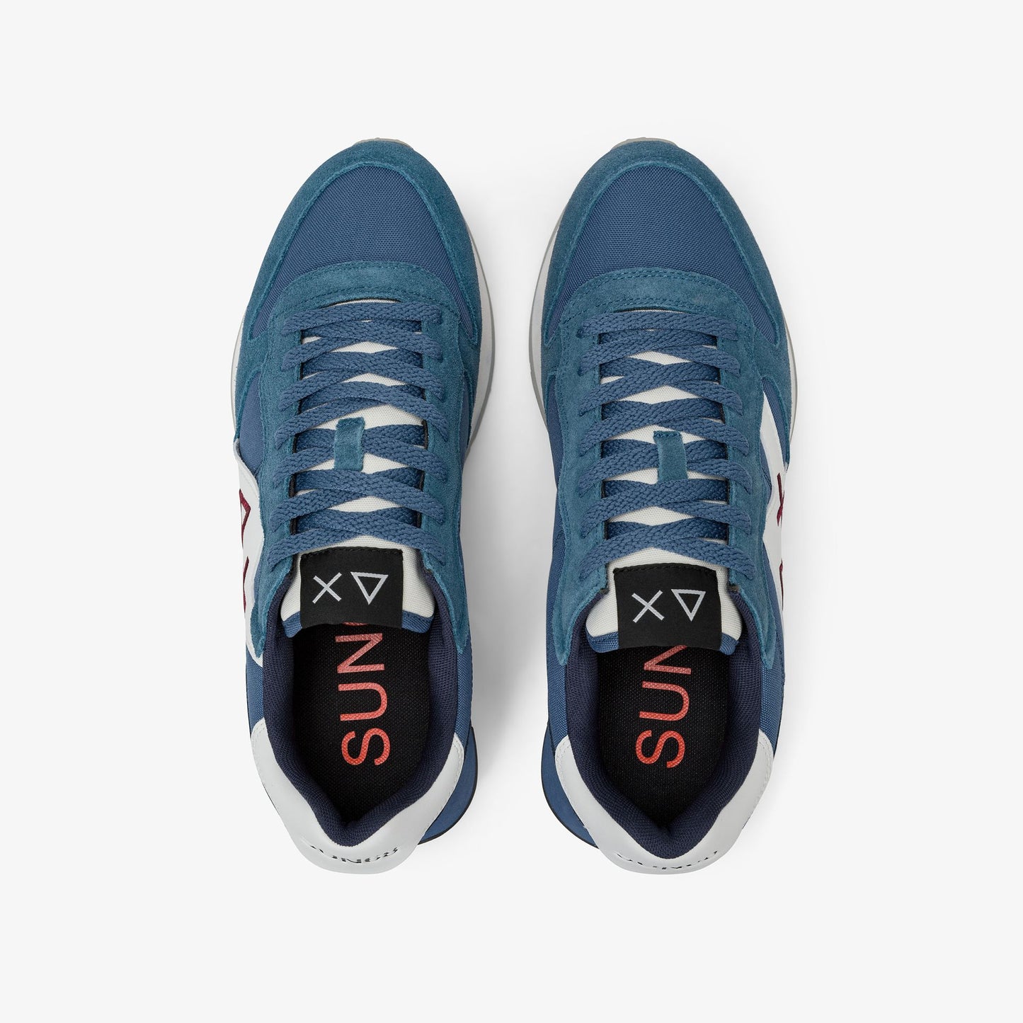 Sneaker Jaki Solid in nylon e suede avio scuro