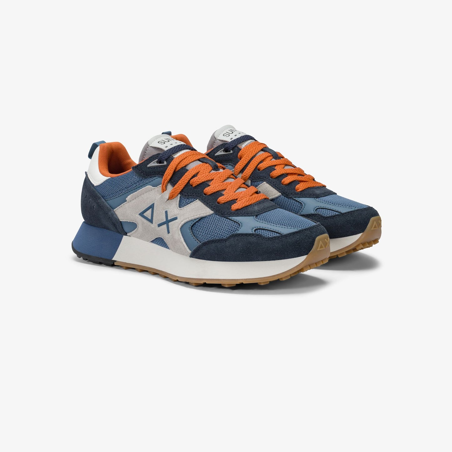 Sneaker Jaki Outdoor in mesh e suede avio scuro