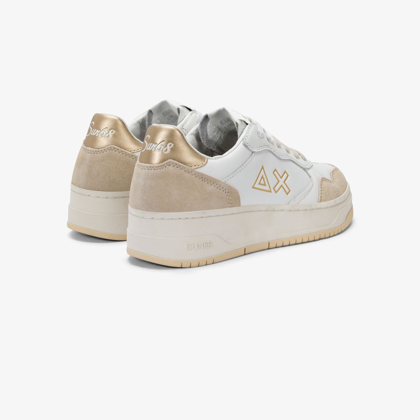 Sneaker Basket Love Lady in pelle oro