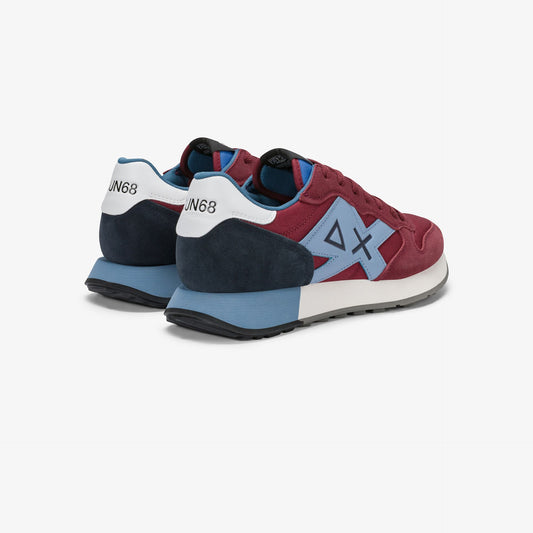 Sneaker Jaki 2.0 Solid in suede e nylon bordeaux