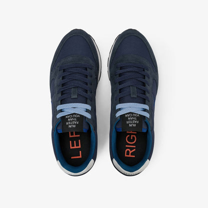 Sneaker Tom in nylon e suede navy blue