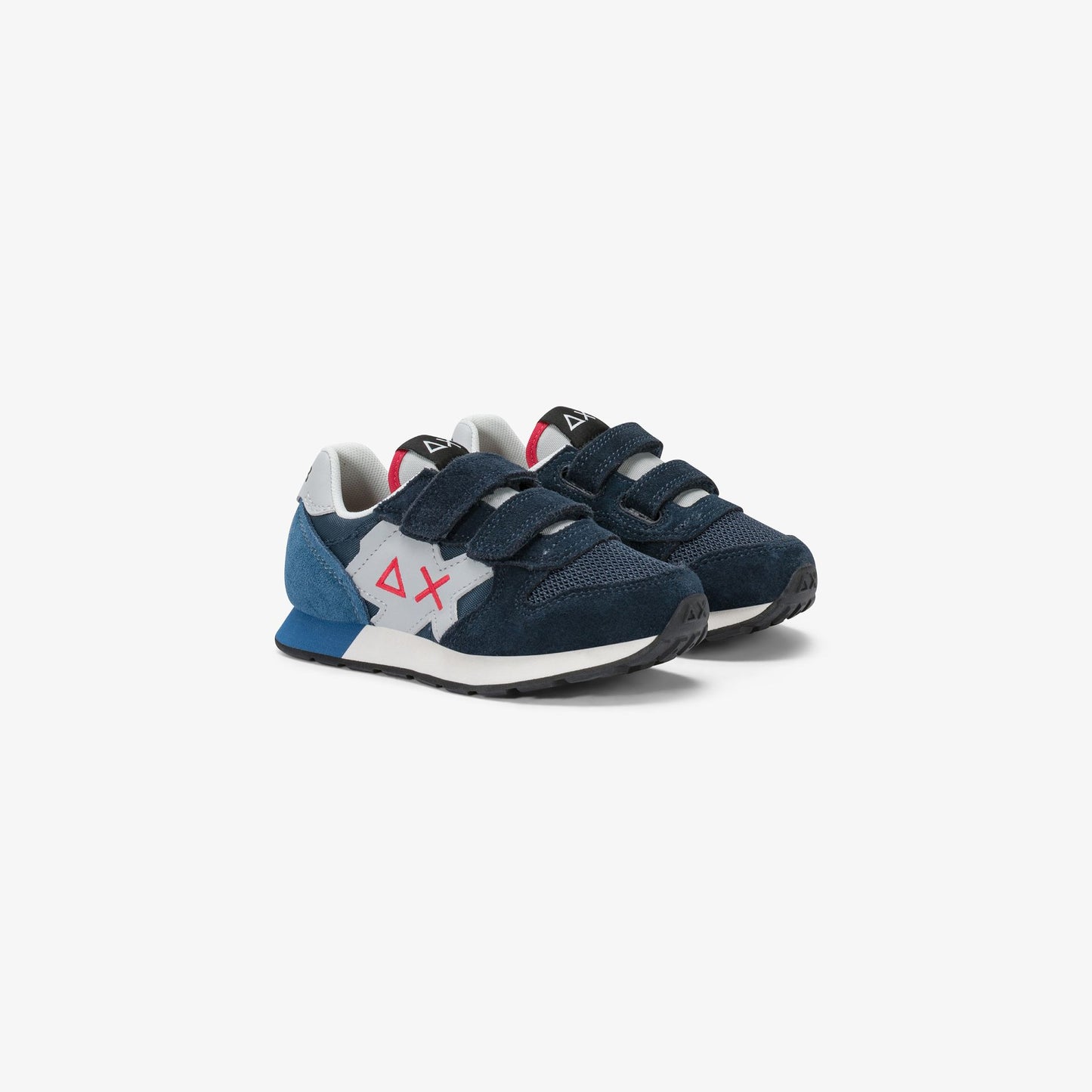 Sneaker Boy's Jaki Solid in nylon e suede blu navy