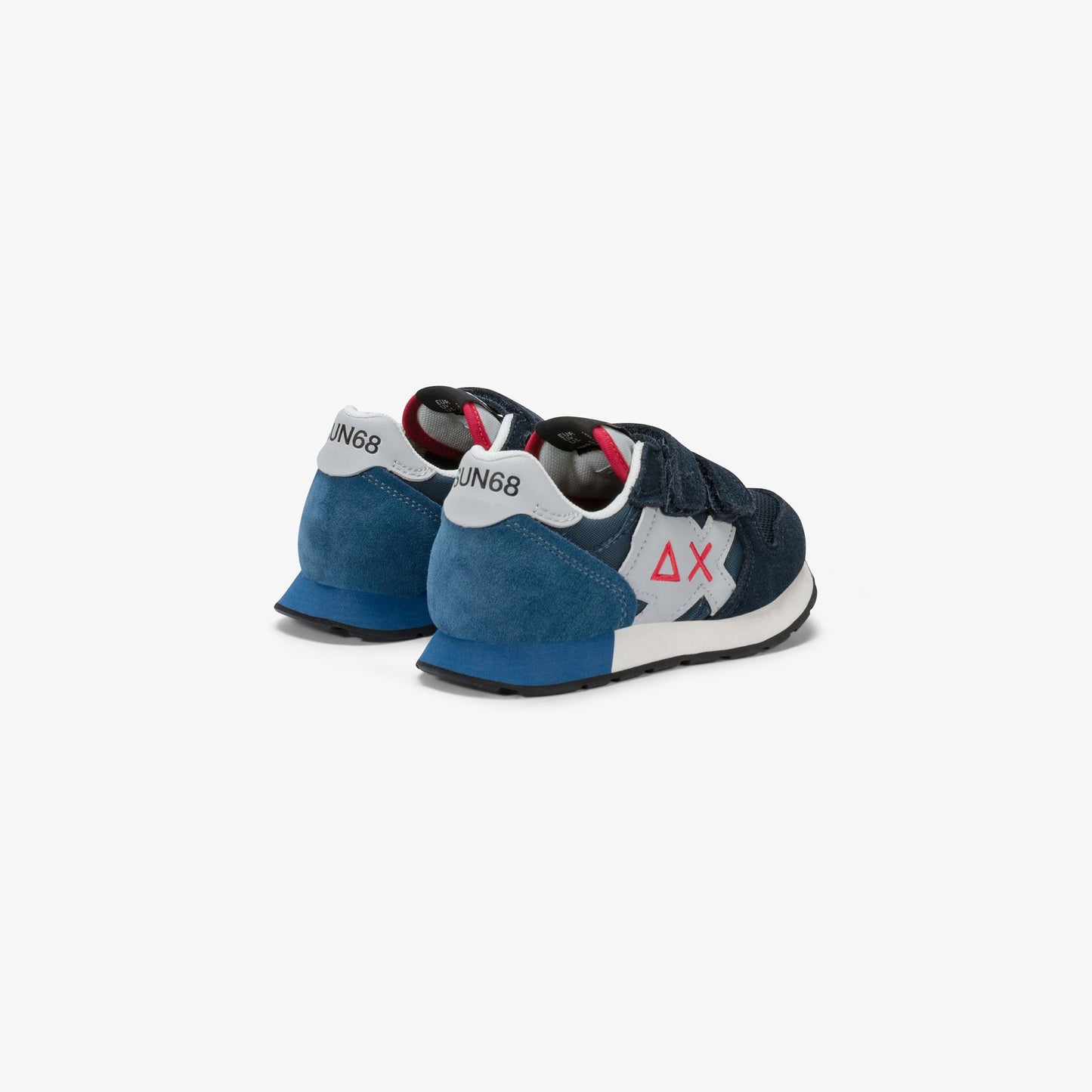 Sneaker Boy's Jaki Solid in nylon e suede blu navy