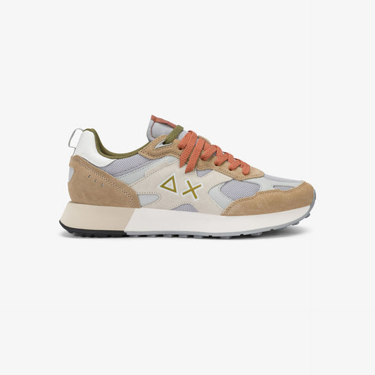 Sneaker Jaki Outdoor in nylon e suede beige