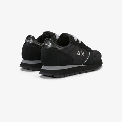 Sneaker Ally Gold Silver in suede e nylon nero/grigio medio