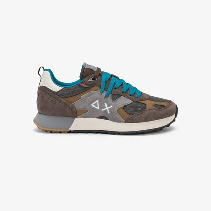 Sneaker Jaki Outdoor in suede e nylon marrone