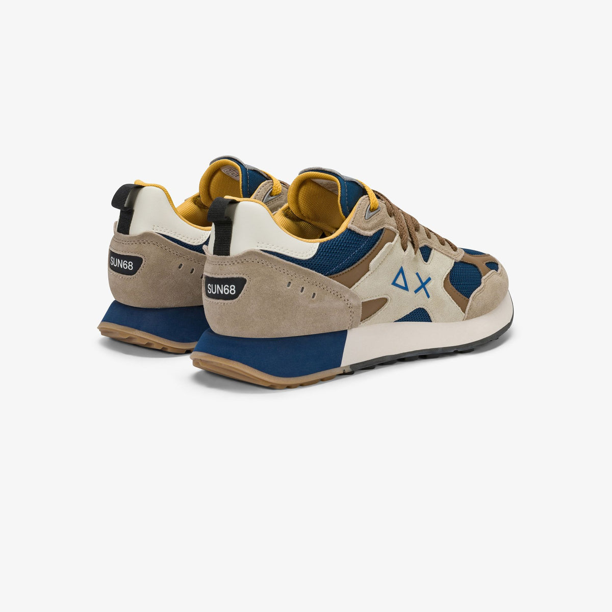Sneaker Jaki Outdoor in suede e nylon beige scuro