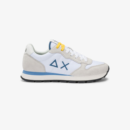 Sneaker Tom in nylon e suede bianco