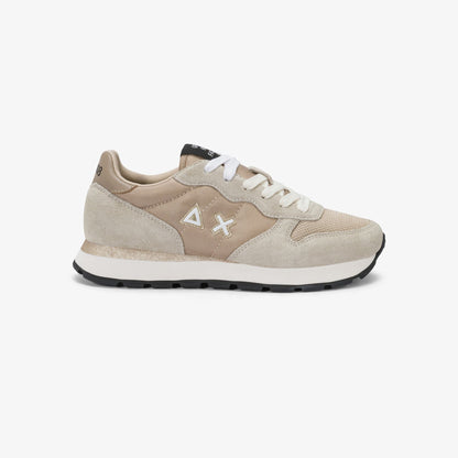 Sneaker New Bright in nylon e suede oro