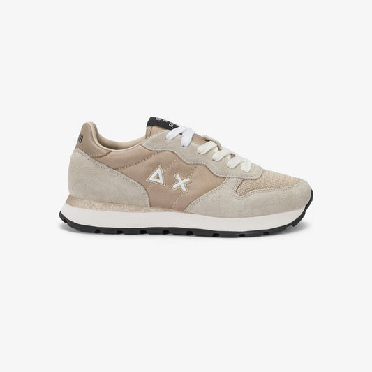 Sneaker New Bright in nylon e suede oro