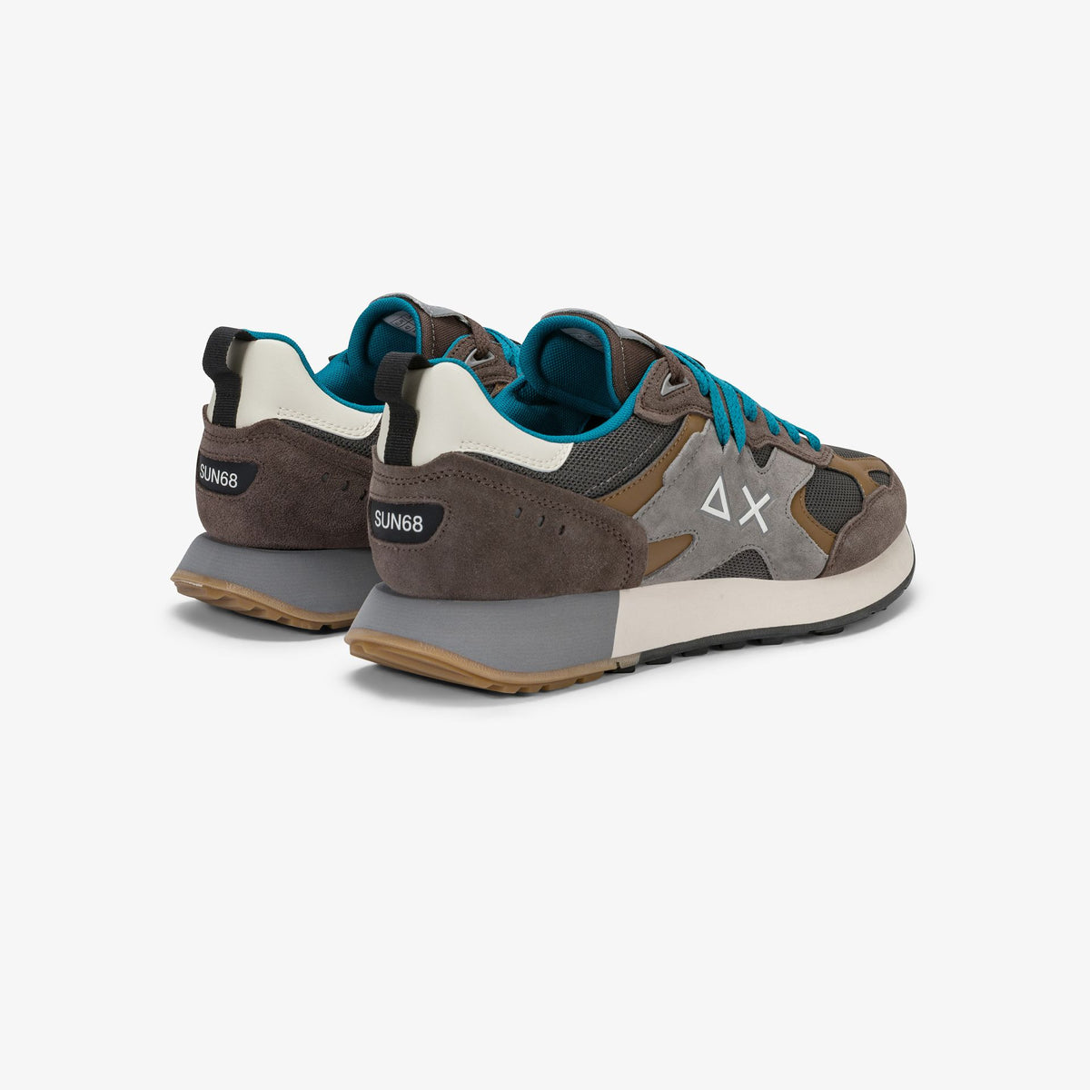Sneaker Jaki Outdoor in suede e nylon marrone