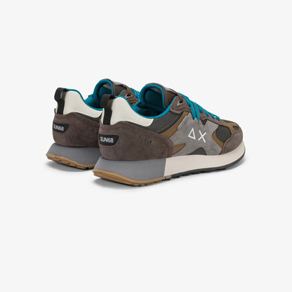 Sneaker Jaki Outdoor in suede e nylon marrone