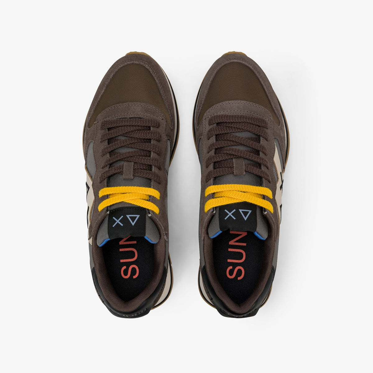 Sneaker Jaki 2.0 Bicolor in suede e nylon marrone