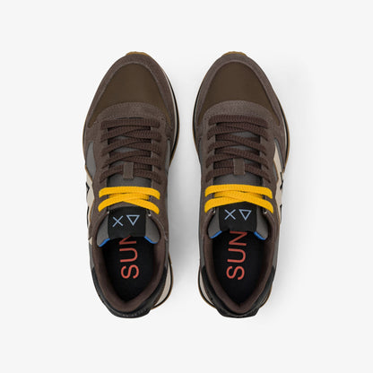 Sneaker Jaki 2.0 Bicolor in suede e nylon marrone