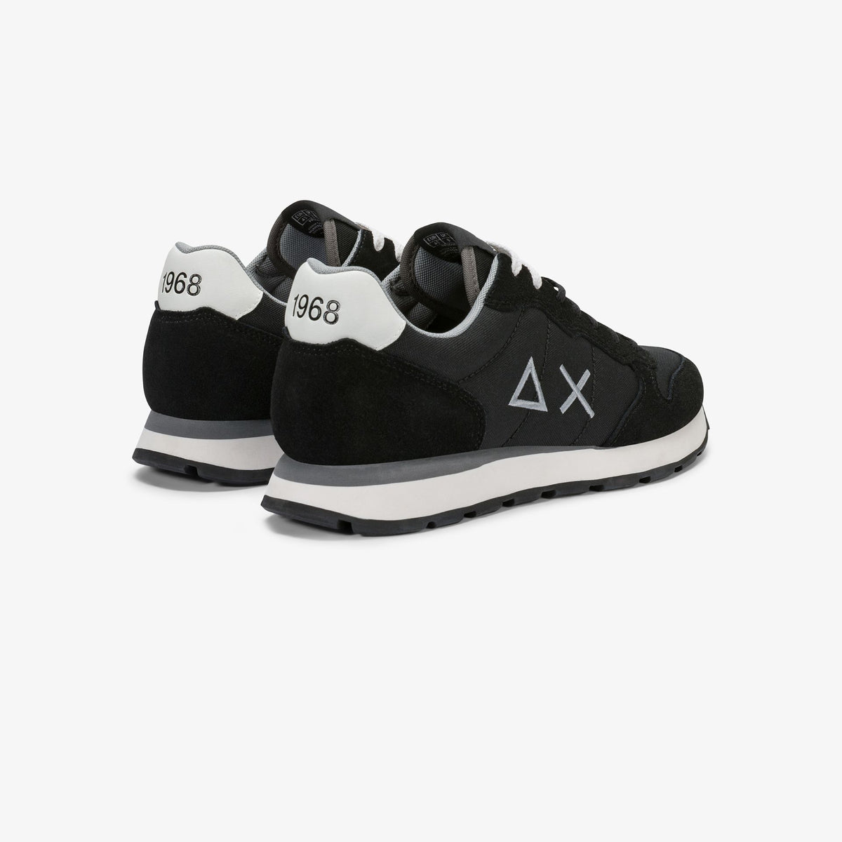 Sneaker Tom in nylon e suede nero