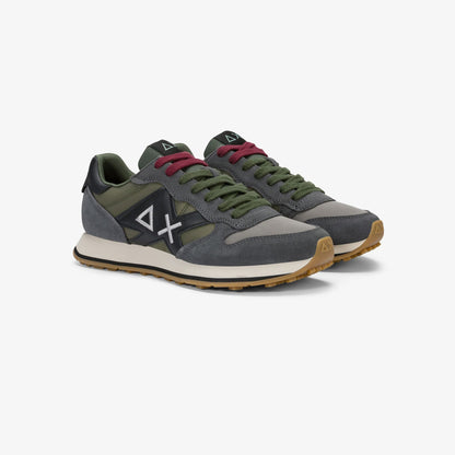 Sneaker Jaki 2.0 Bicolor in suede e nylon grigio scuro