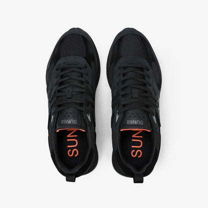 Sneaker Jaki 2.0 Silver in nabuk nero