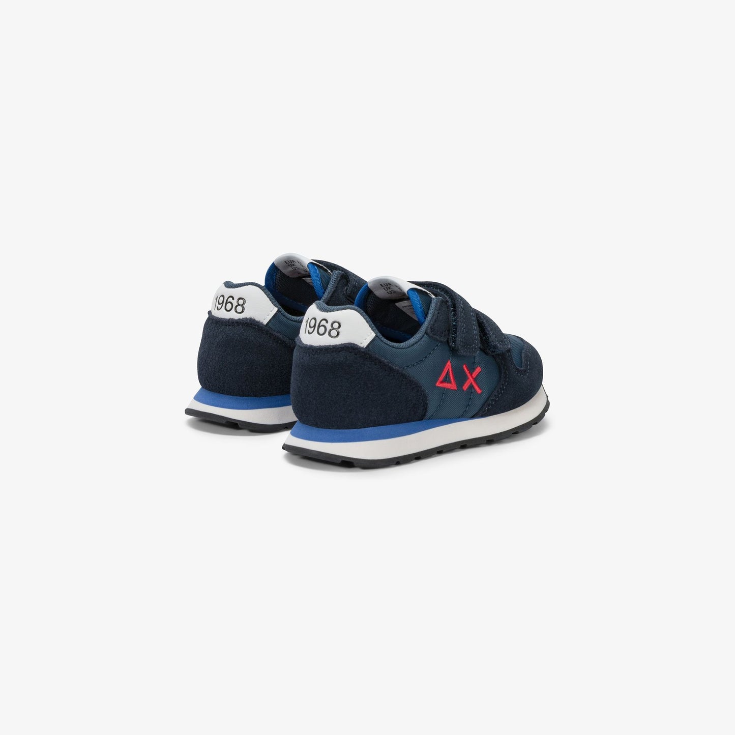 Sneaker Boy's Tom Solid in nylon e suede blu navy