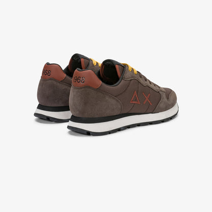 Sneaker Tom in nylon e suede marrone