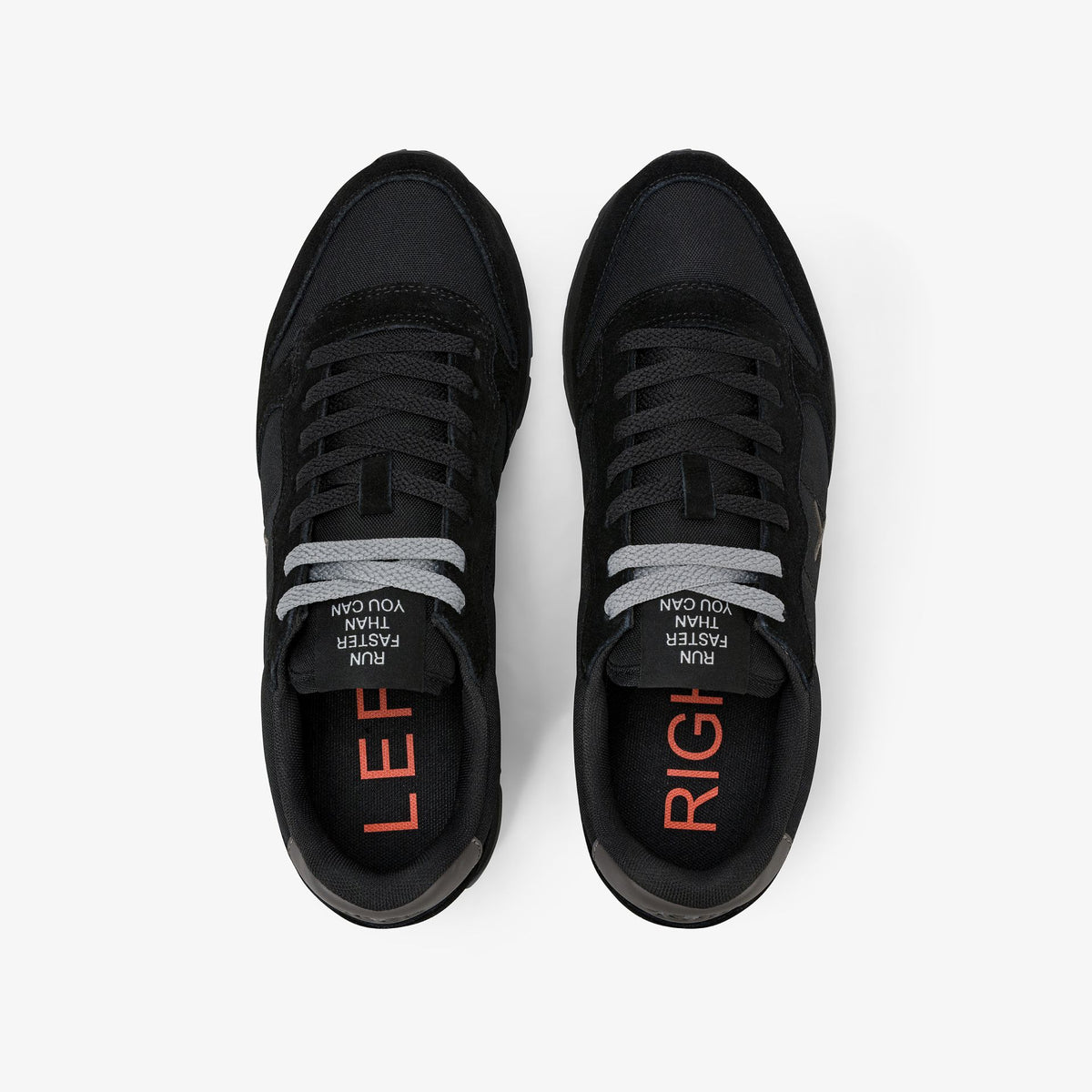 Sneaker Tom in nylon e suede nero/grigio scuro