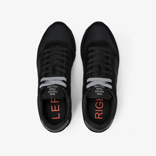 Sneaker Tom in nylon e suede nero/grigio scuro