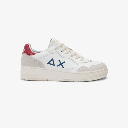 Sneaker Big Basket in pelle bordeaux