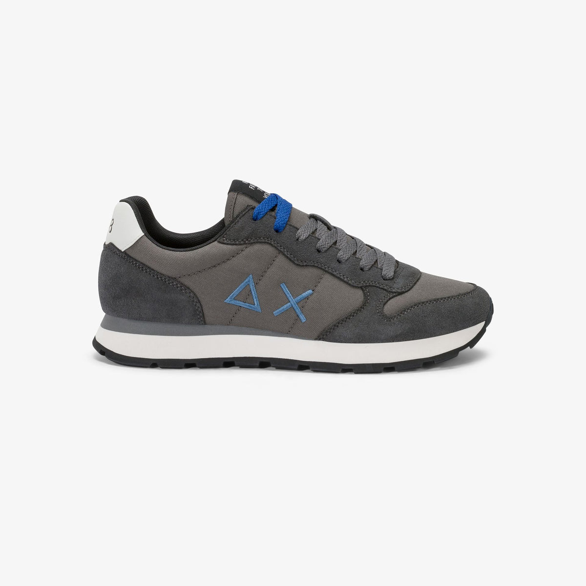 Sneaker Tom in nylon e suede grigio scuro