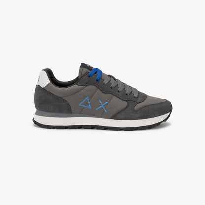 Sneaker Tom in nylon e suede grigio scuro