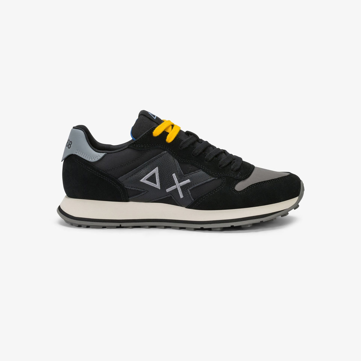 Sneaker Jaki 2.0 Bicolor in suede e nylon nero