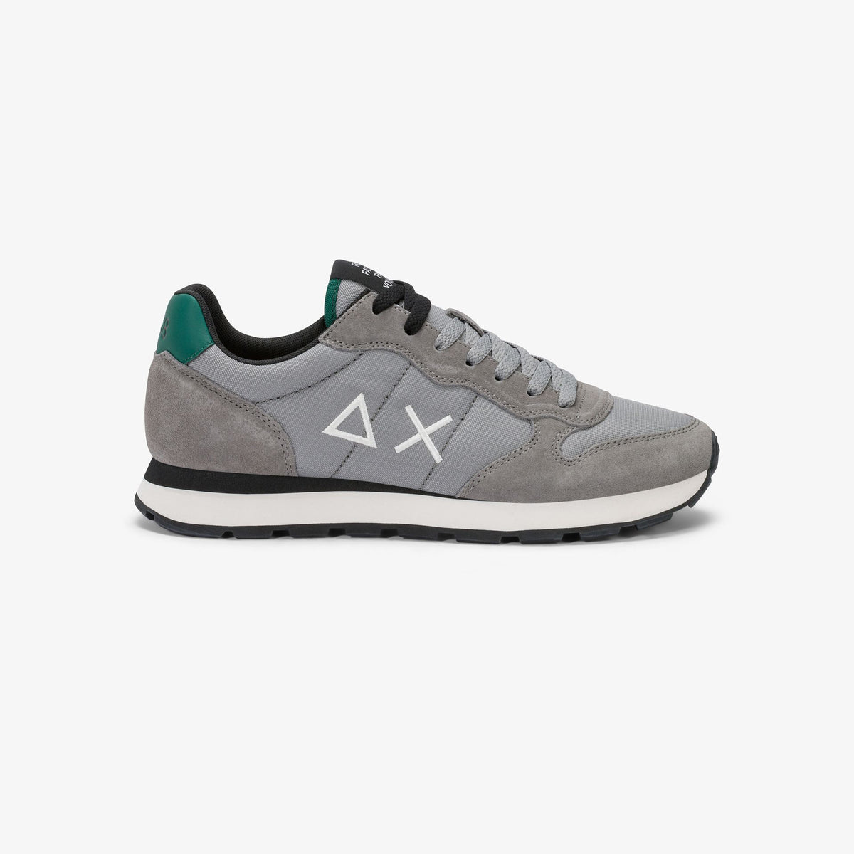Sneaker Tom in nylon e suede grigio medio