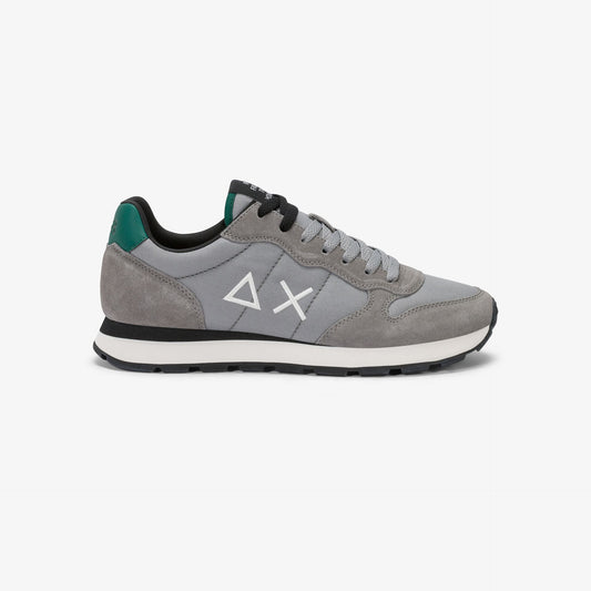 Sneaker Tom in nylon e suede grigio medio