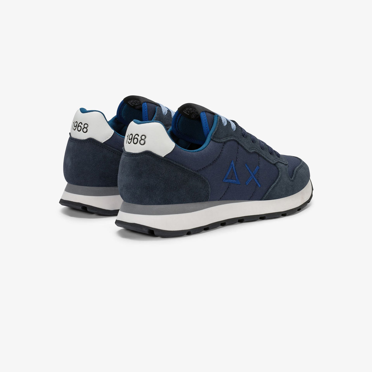 Sneaker Tom in nylon e suede navy blue