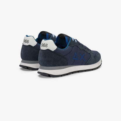 Sneaker Tom in nylon e suede navy blue