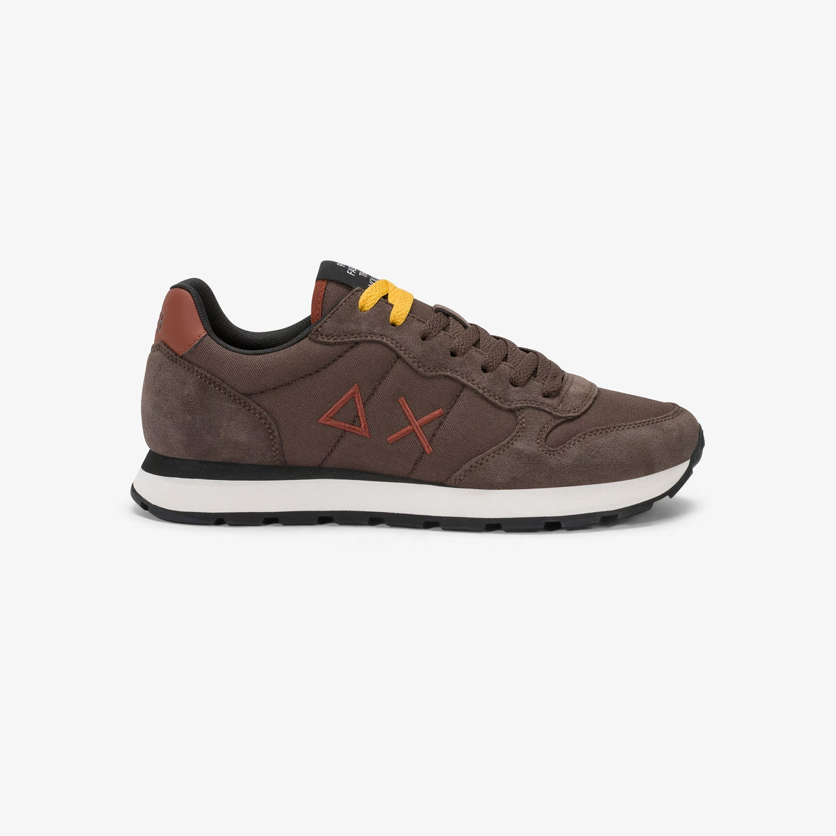 Sneaker Tom in nylon e suede marrone