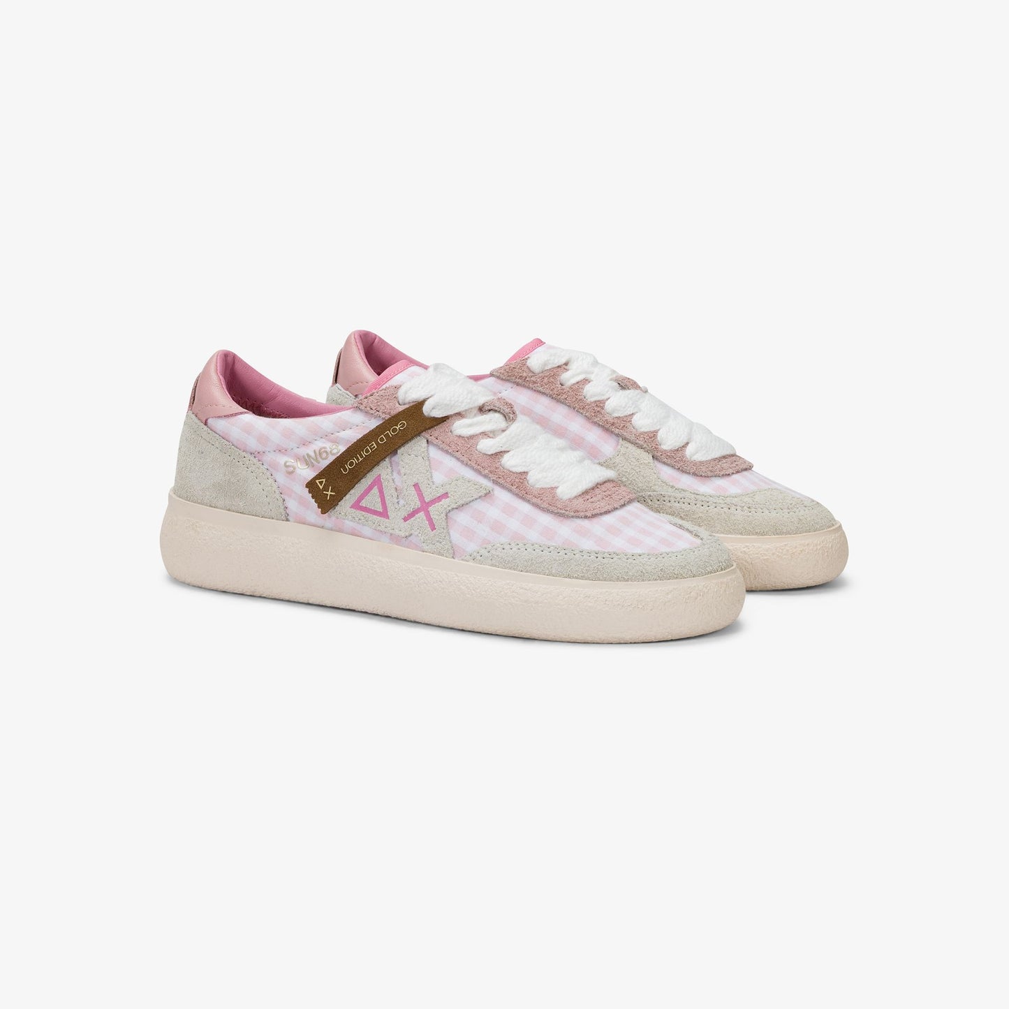 Sneaker Sally in suede rosa
