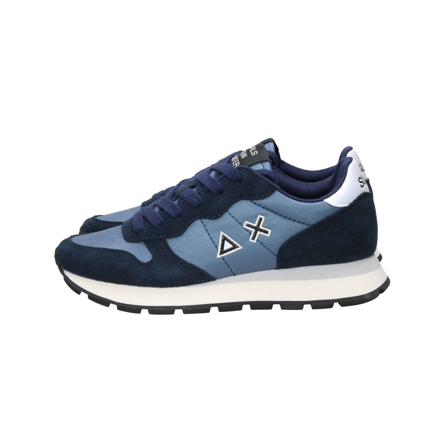 Sneaker Ally Bright in nylon e suede navy blue