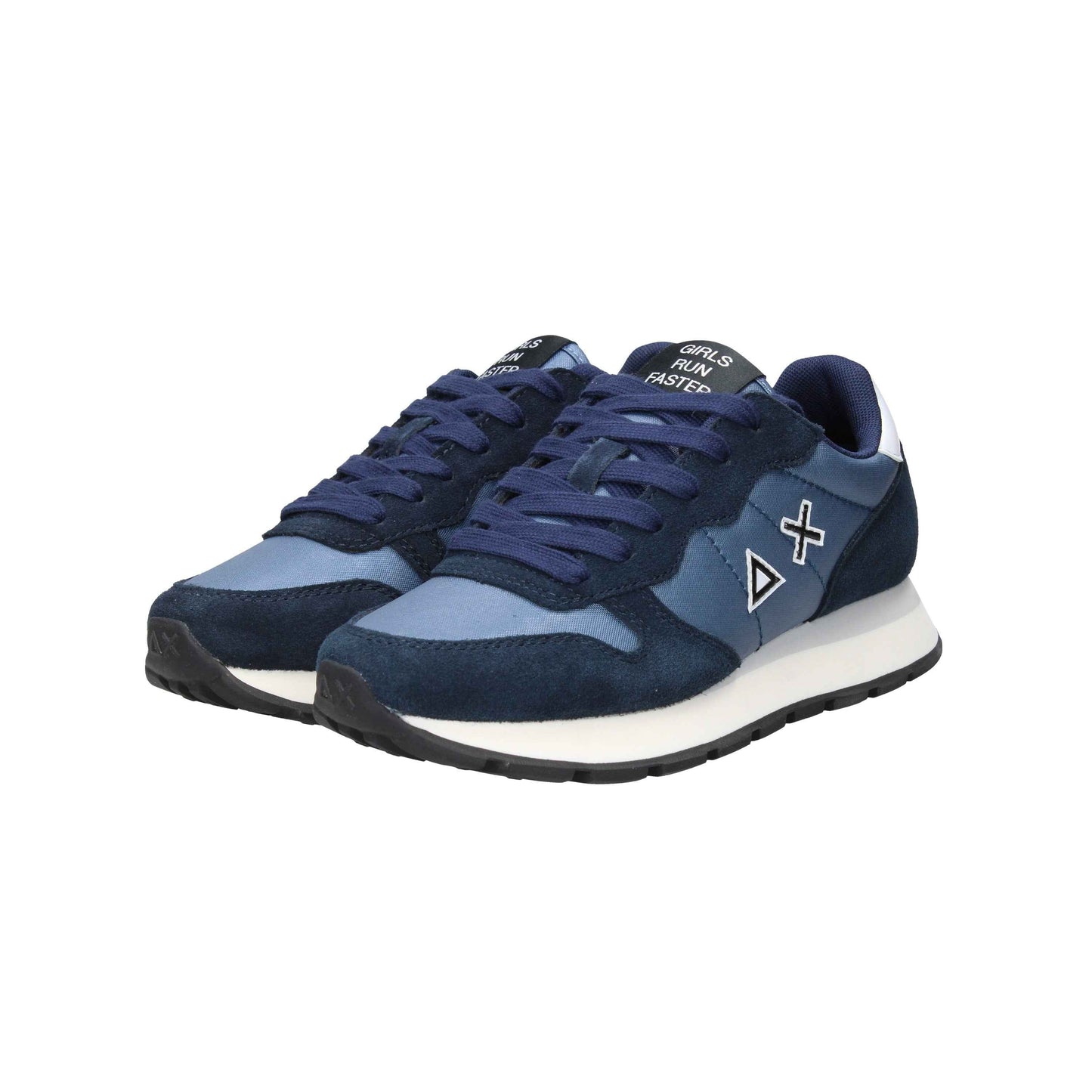 Sneaker Ally Bright in nylon e suede navy blue