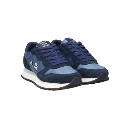 Sneaker Ally Bright in nylon e suede navy blue